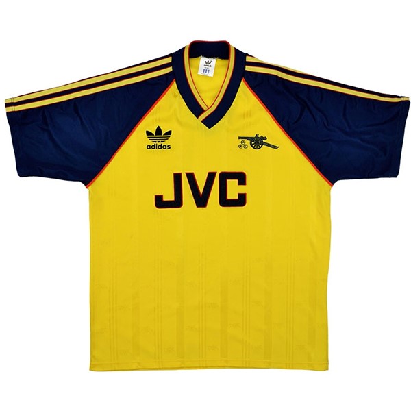 Tailandia Camiseta Arsenal Segunda equipo Retro 1988 1991 Amarillo